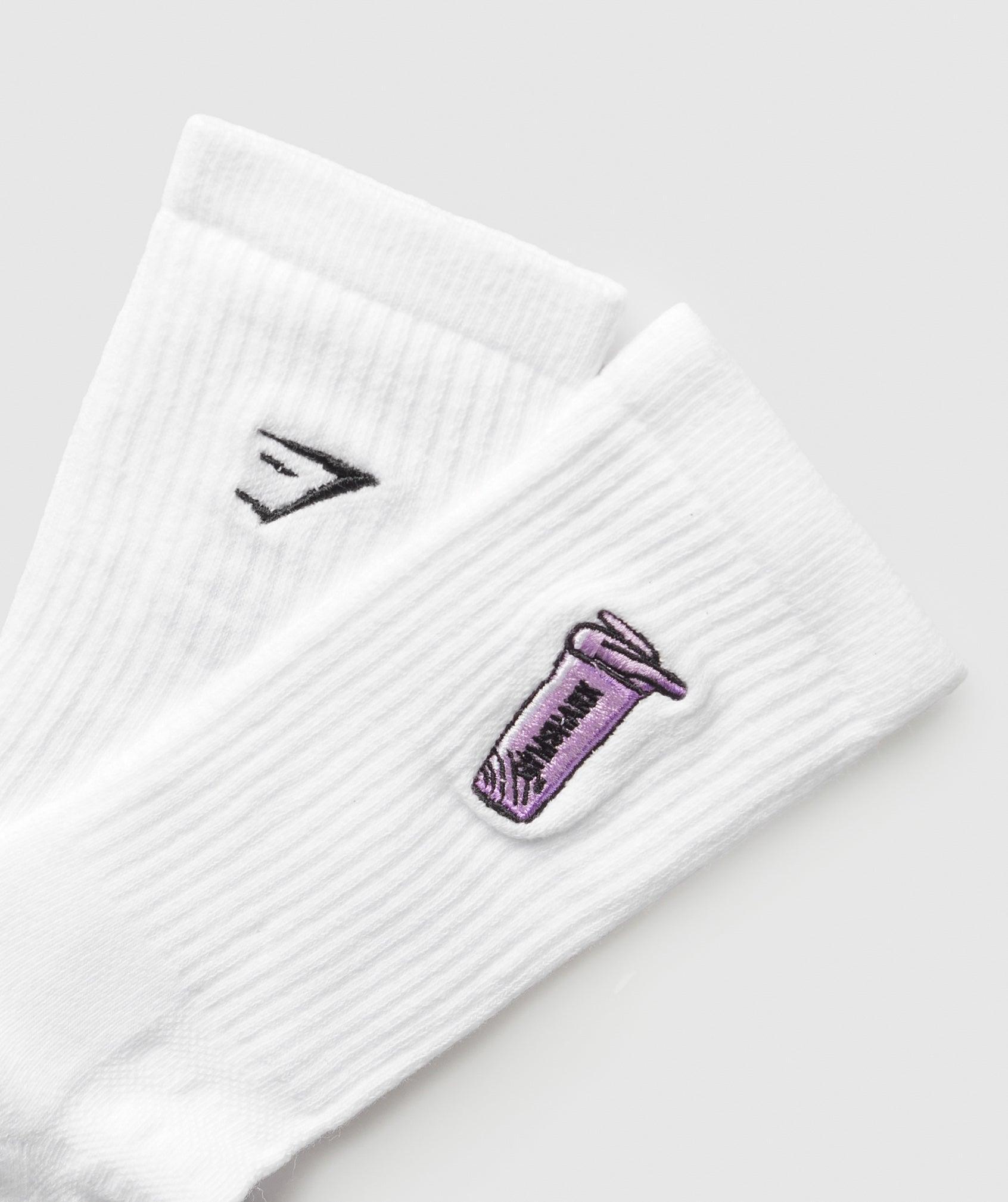 Graphic Shaker Crew Sock Single Product Image