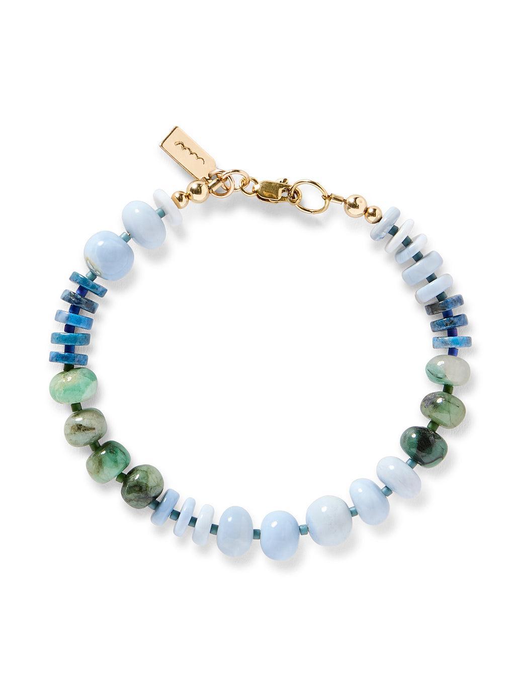 Faherty X Beyond The Sea Stone Bracelet - Emerald Lapis Opal Product Image