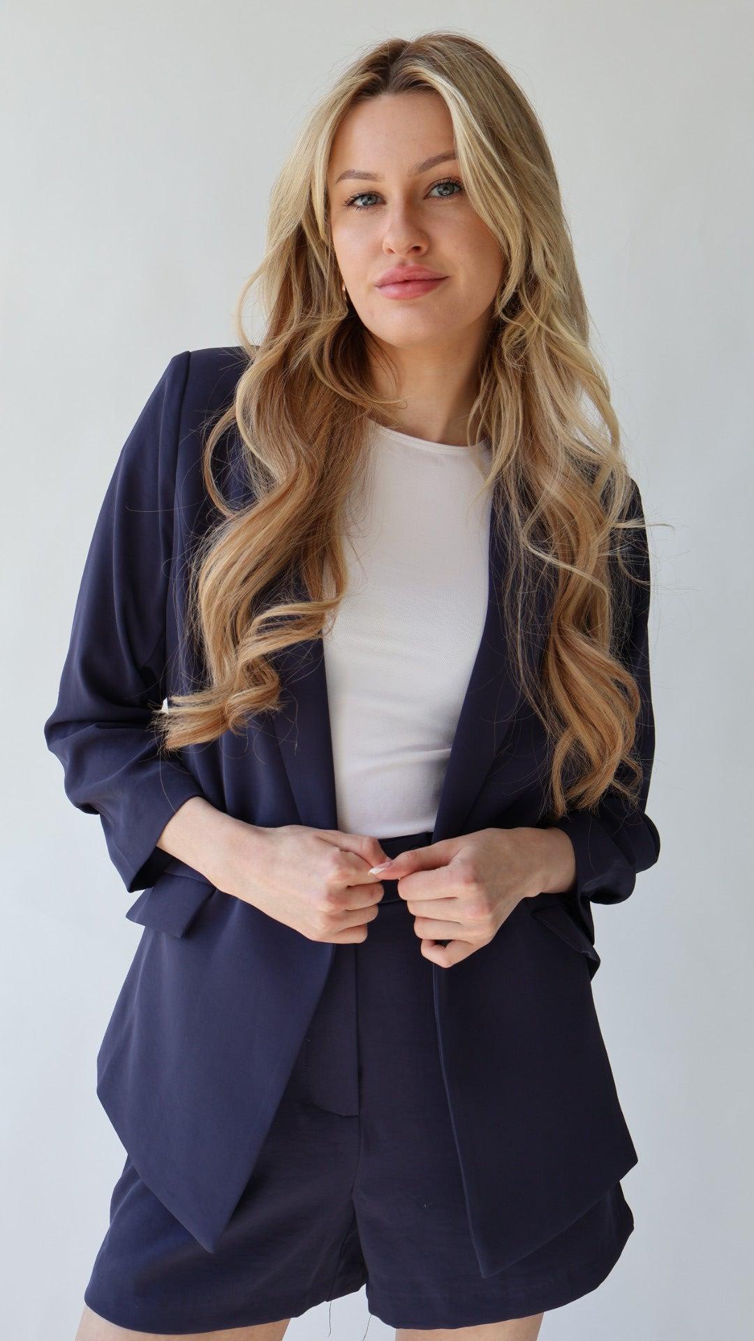Pleat Front Suiting Shorts Product Image