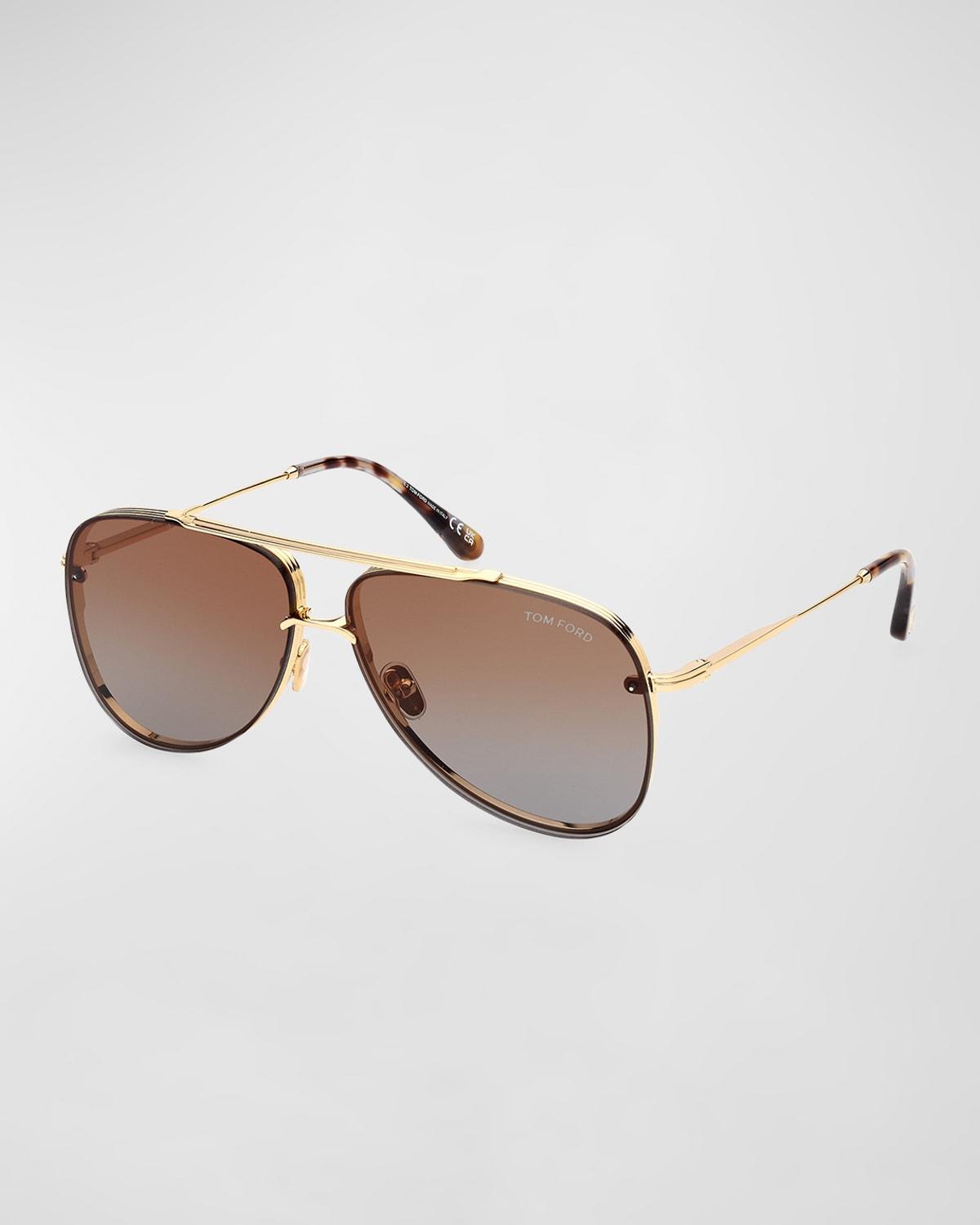 Mens Leon 62MM Pilot Sunglasses Product Image