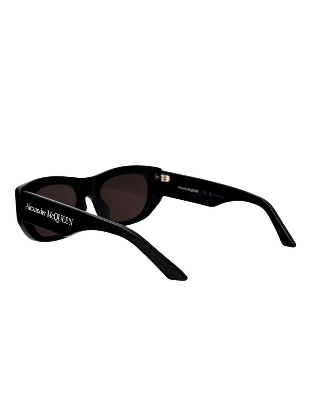 logo-print geometric-frame sunglasses Product Image
