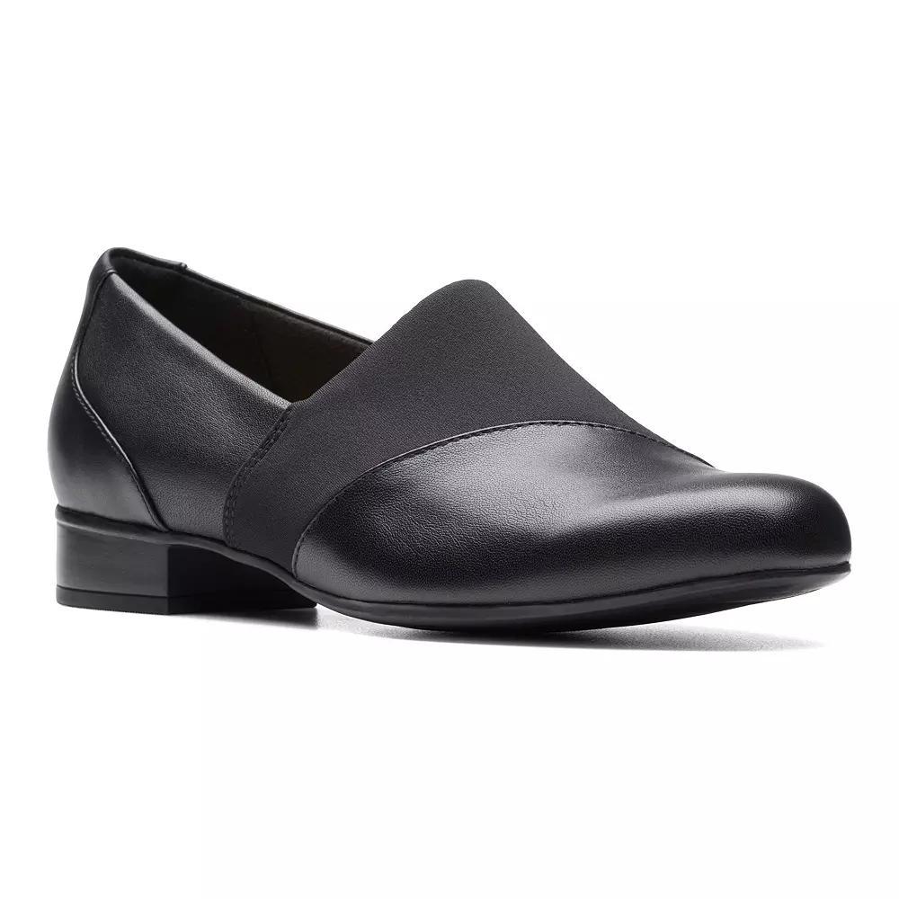 Clarks® Juliet Gem Women's Leather Slip-On Shoes, Size: 5, Black Product Image