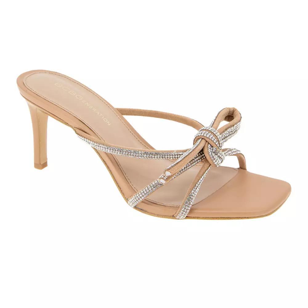 BCBGeneration Selma Women's Rhinestone Dress Sandals, Size: 7.5, Silver Product Image