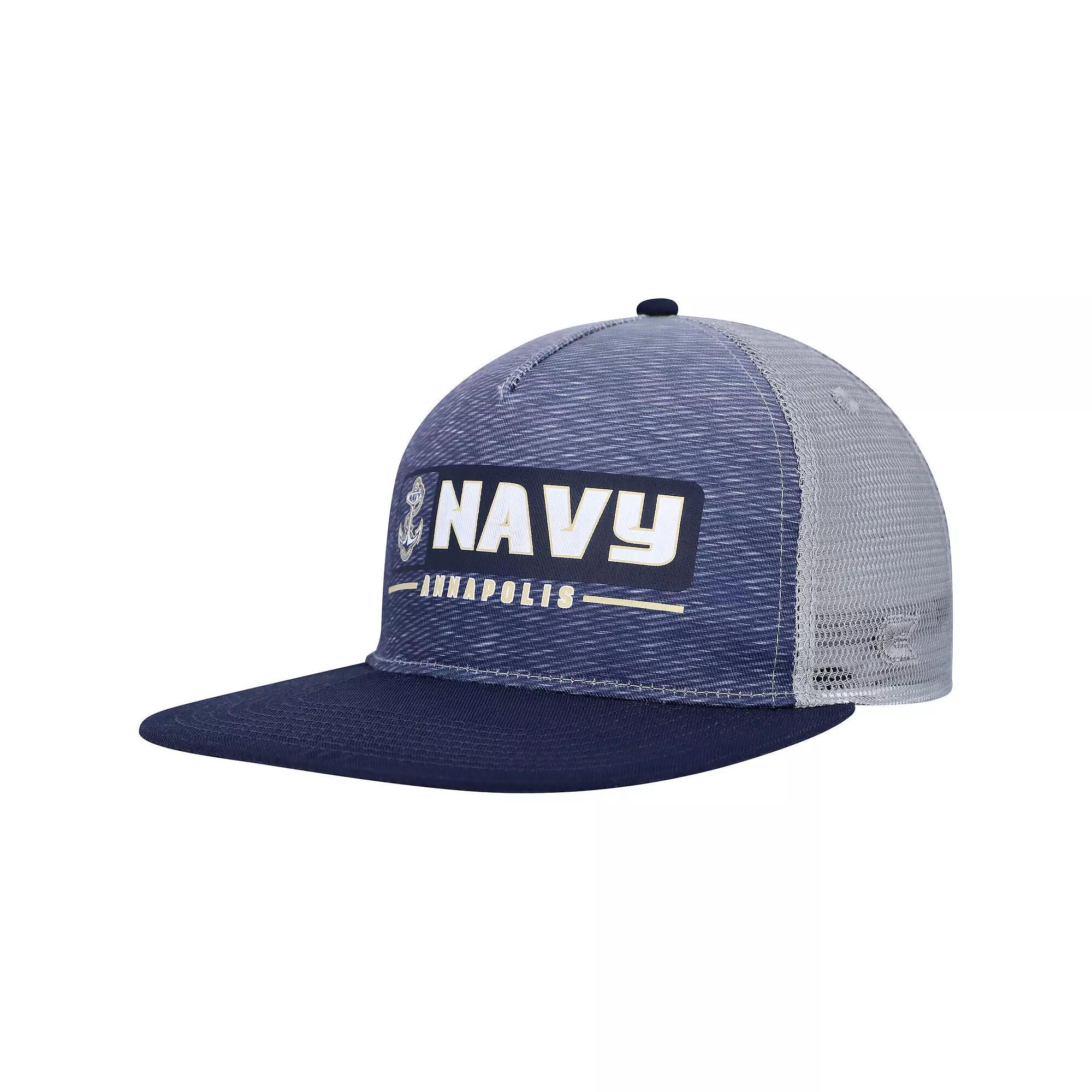 Men's Colosseum  Navy/Gray Navy Midshipmen Snapback Hat, Blue Product Image