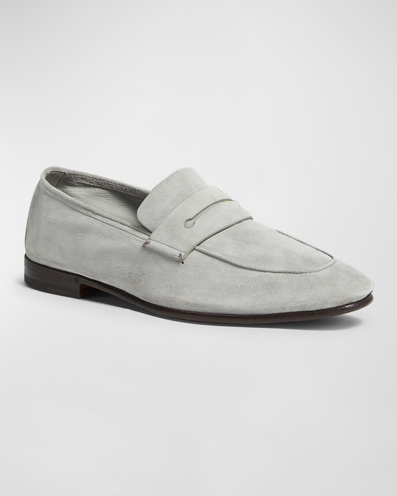 Men's Sonoma Floral Skull-Embossed Velvet Loafers Product Image