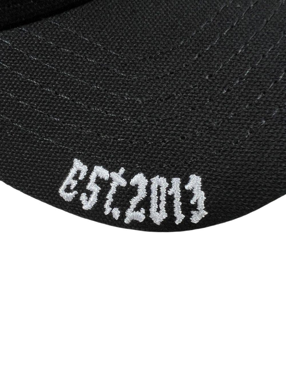 gradient-logo embroidered trucker cap Product Image