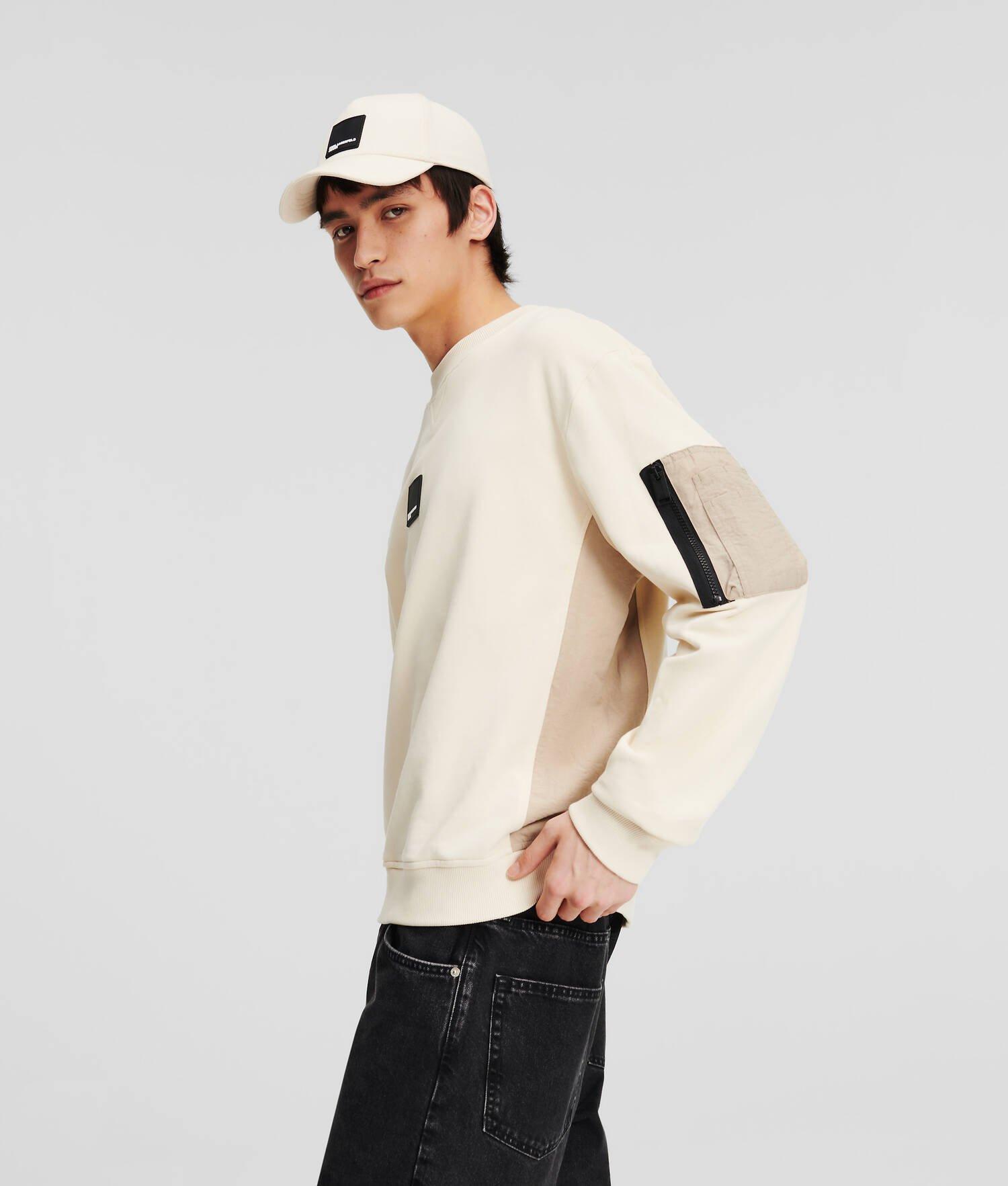 KLJ MIX MATERIAL SWEATSHIRT Product Image