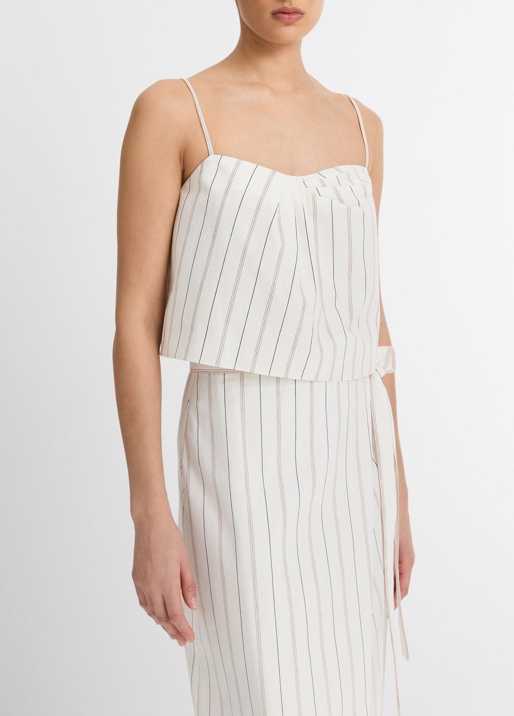 Seedling Stripe Cotton Draped Tank Product Image