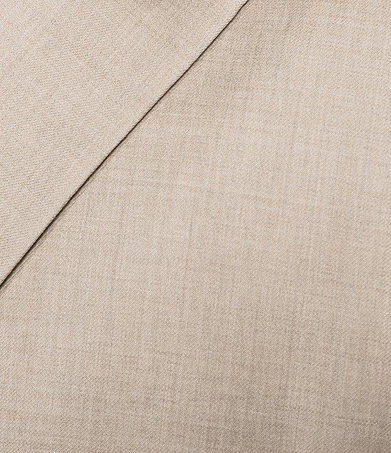 Hart Schaffner Marx Chicago Classic Fit Flat Front Solid Wool 2-Piece Suit Product Image