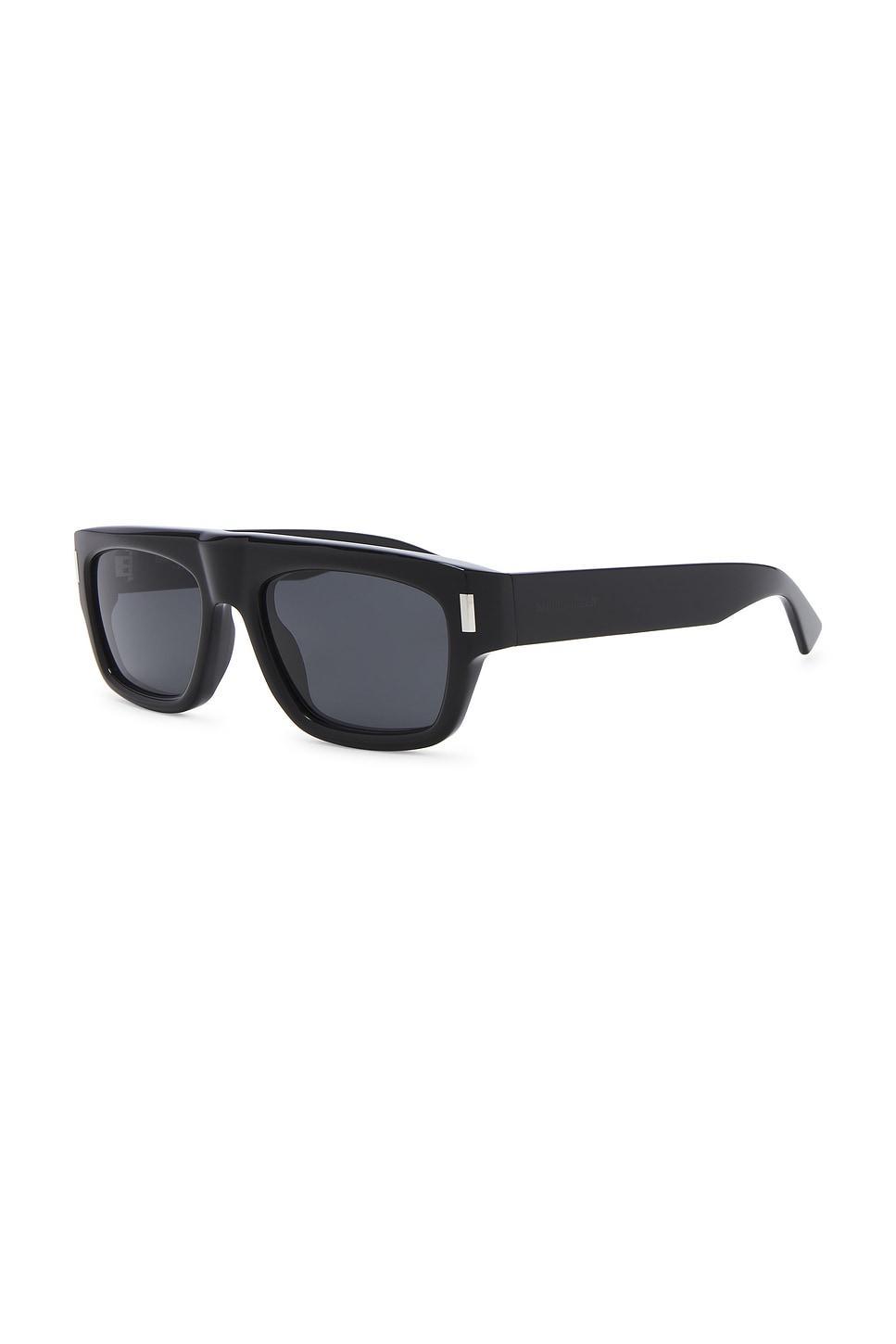 SAINT LAURENT Rectangular Sunglasses In Black Product Image