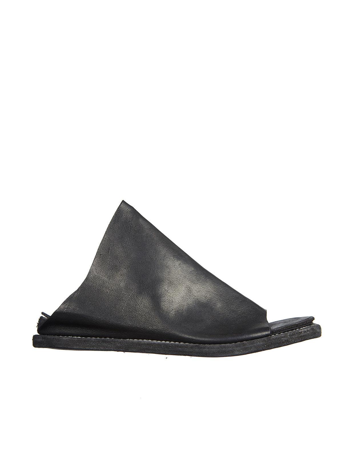 GUIDI Women's Leather Sandal In Black Product Image