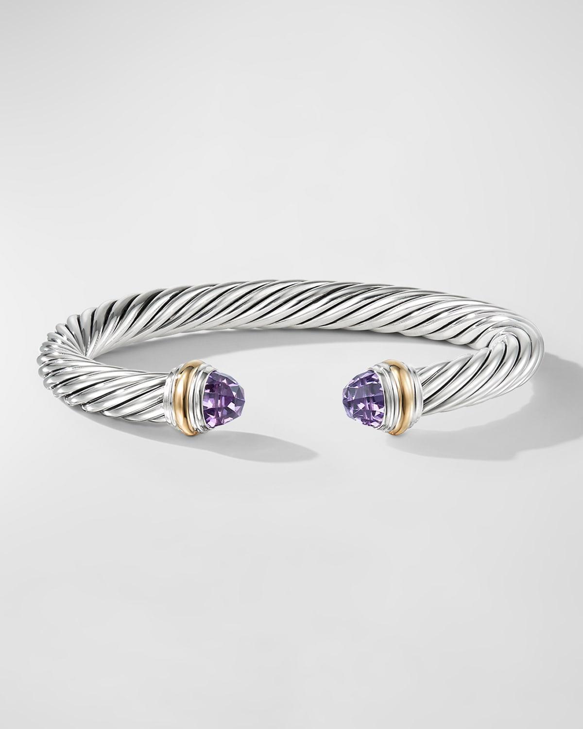 David Yurman Cable Classics Bracelet with Prasiolite and 14K Yellow Gold Product Image