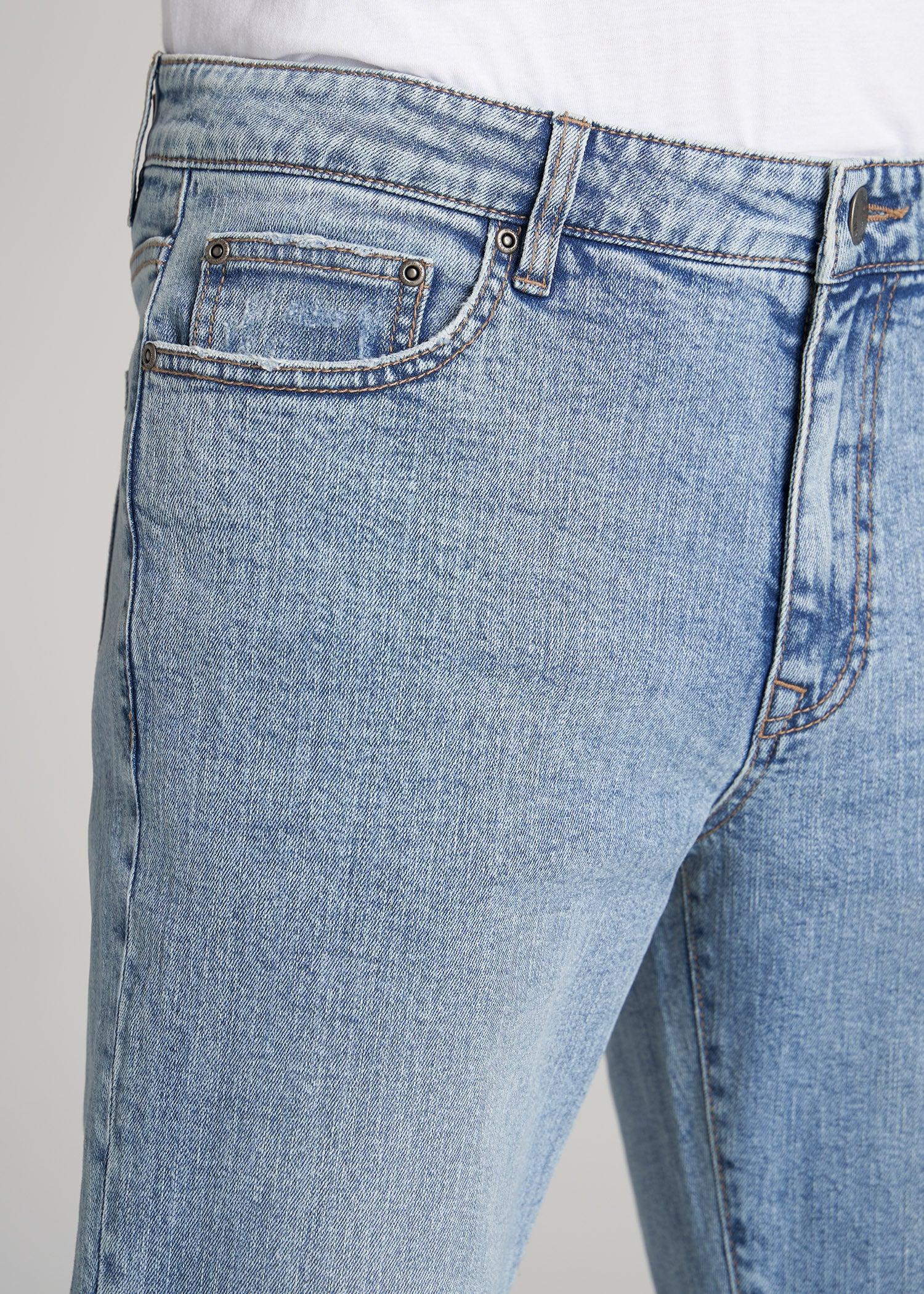 Dylan Slim Fit Jeans for Tall Men in Retro Blue Product Image