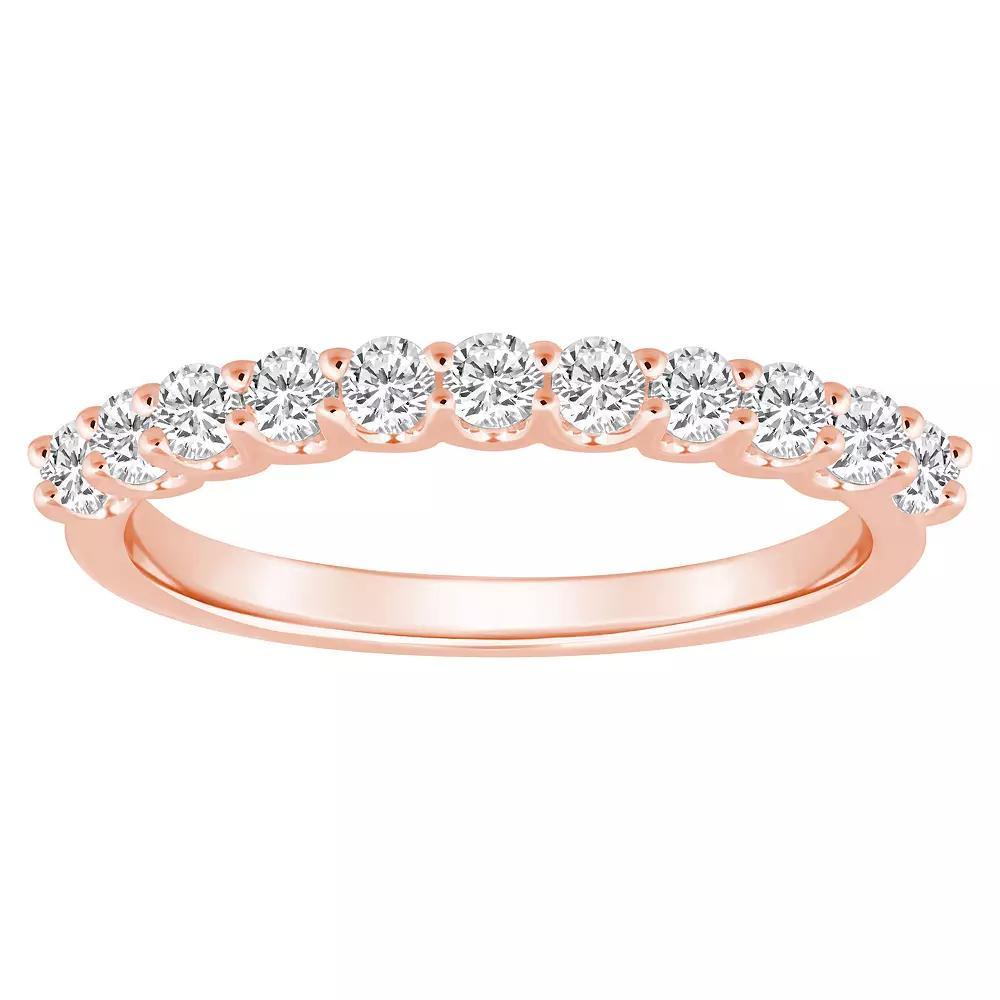 Alyson Layne 14k Gold 1/2 Carat T.W. Diamond 11-Stone Wedding Band, Women's, Size: 8.50, Yellow Product Image
