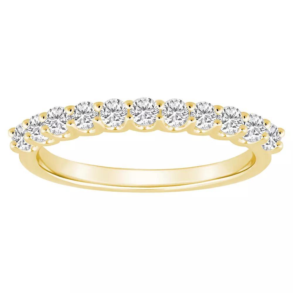 Alyson Layne 14k Gold 1/2 Carat T.W. Diamond 11-Stone Wedding Band, Women's, Size: 8.50, Yellow Product Image