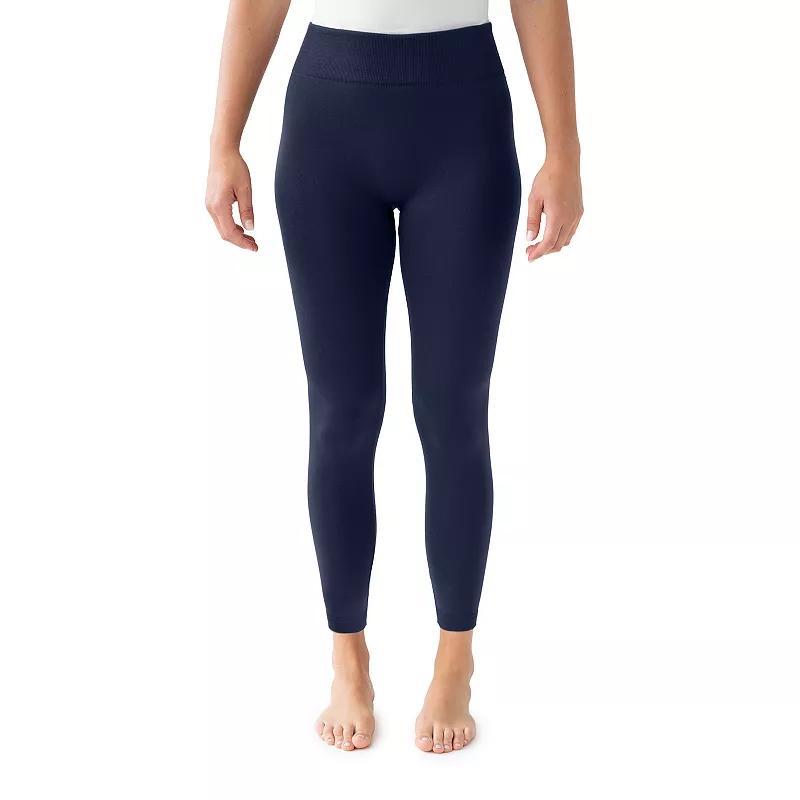 Women's MUK LUKS Unlined Jersey Leggings, Size: Large-XL, Ebony Product Image