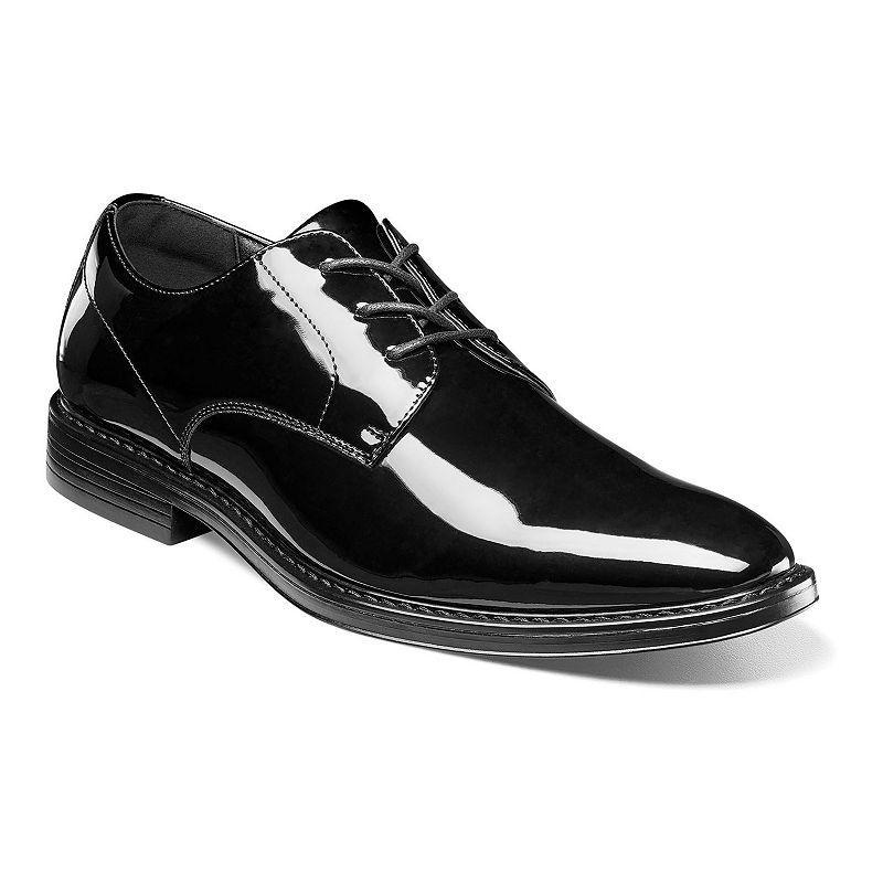 Nunn Bush Centro Flex Formal Plain Toe Oxford Patent) Men's Lace Up Wing Tip Shoes Product Image