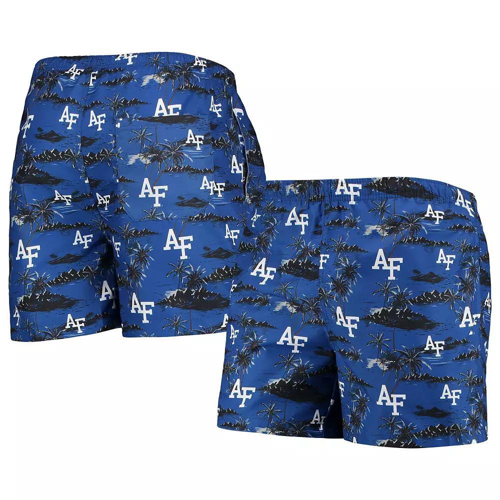 Men's FOCO Royal Air Force Falcons Island Palm Swim Trunks, Size: Medium, Afa Blue Product Image