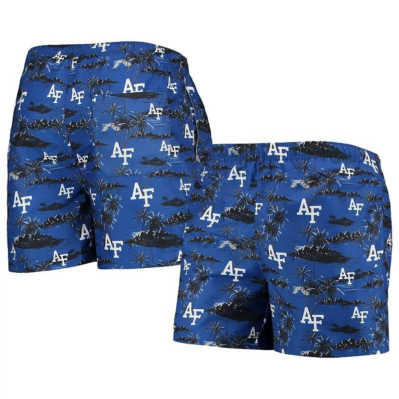 Men's FOCO Royal Air Force Falcons Island Palm Swim Trunks, Size: Medium, Afa Blue Product Image