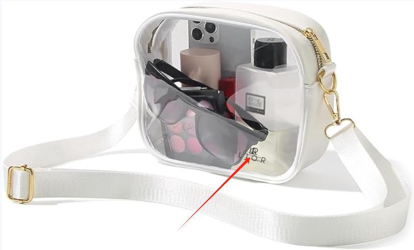 Lior Clear Bag Stadium Approved - Clear Crossbody Purse Bag, with Adjustable Shoulder Strap Product Image