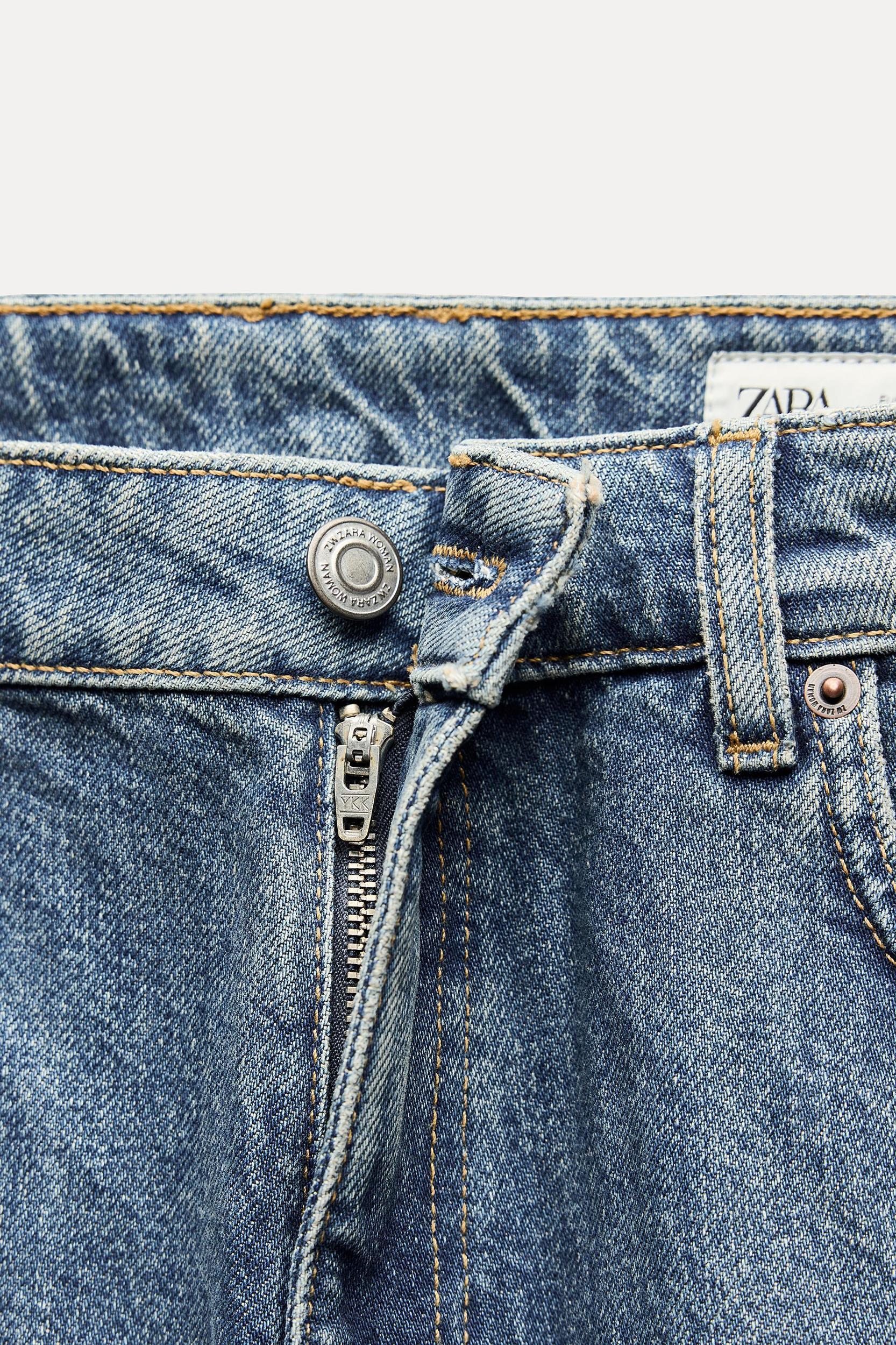 CROPPED HIGH WAIST FLARE JEANS ZW COLLECTION Product Image