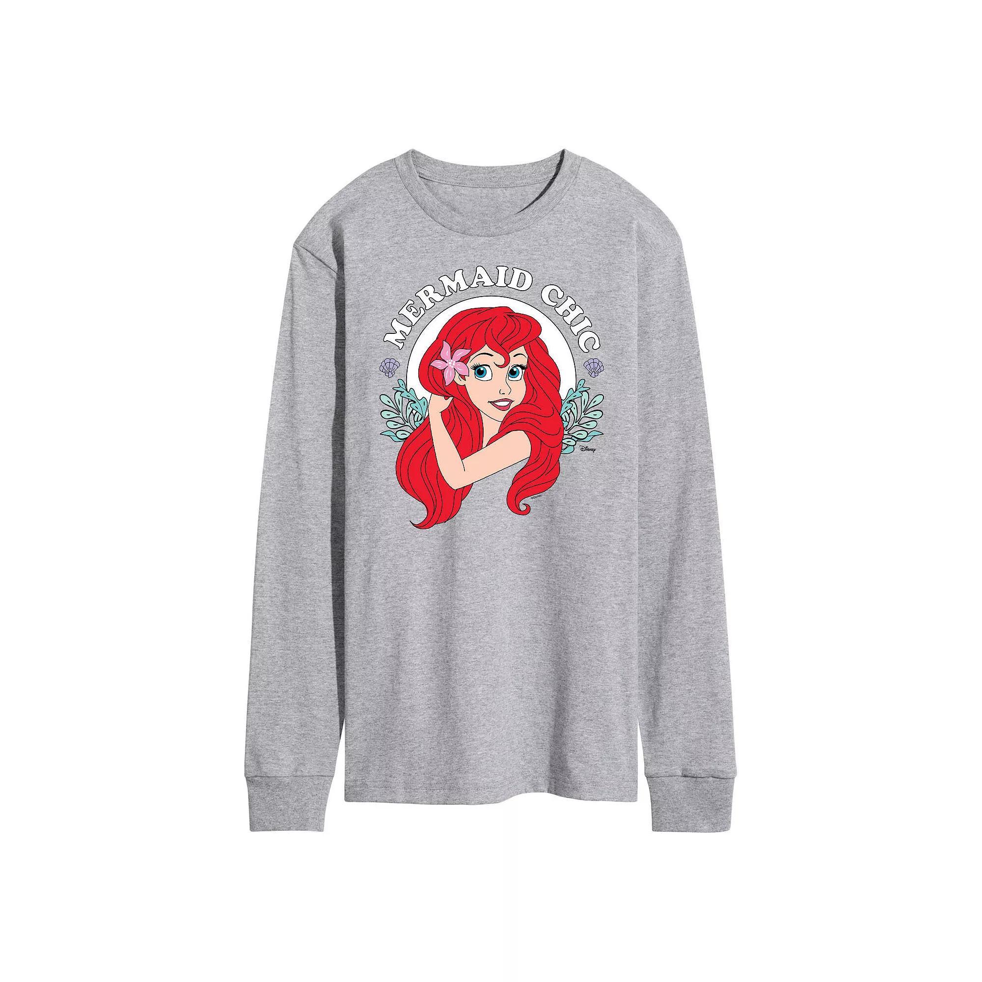 Disneys The Little Mermaid Mens Chic Long Sleeve Tee Product Image