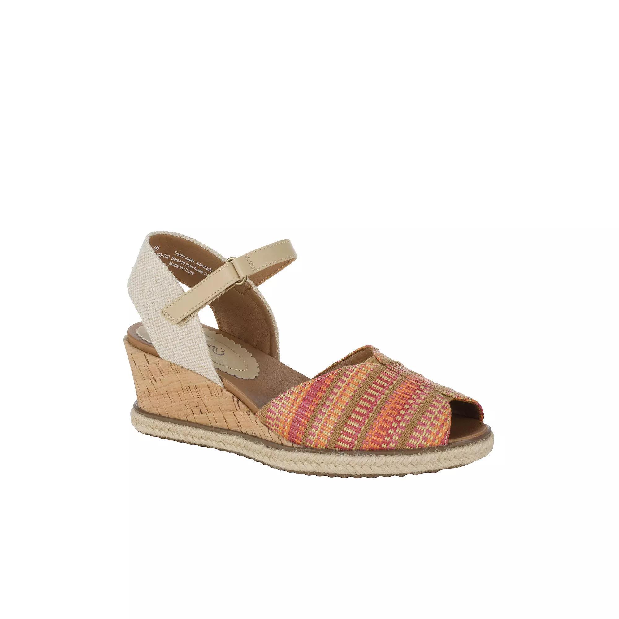 Baretraps Odetta Womens Espadrille Wedge Sandals Pink Team Product Image