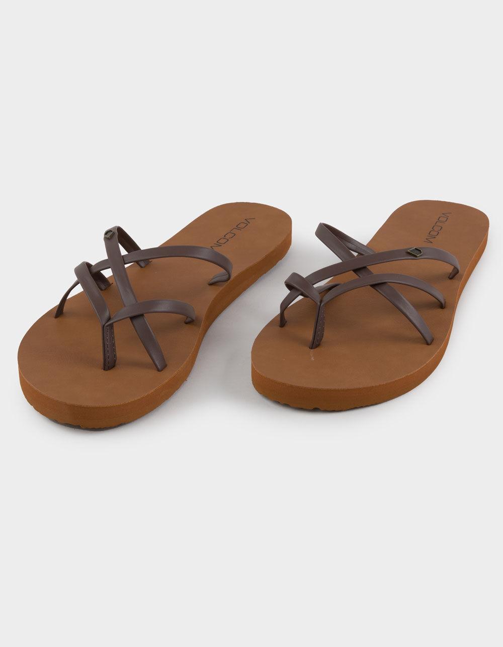 VOLCOM New School II Womens Thong Sandals - BLACK Product Image