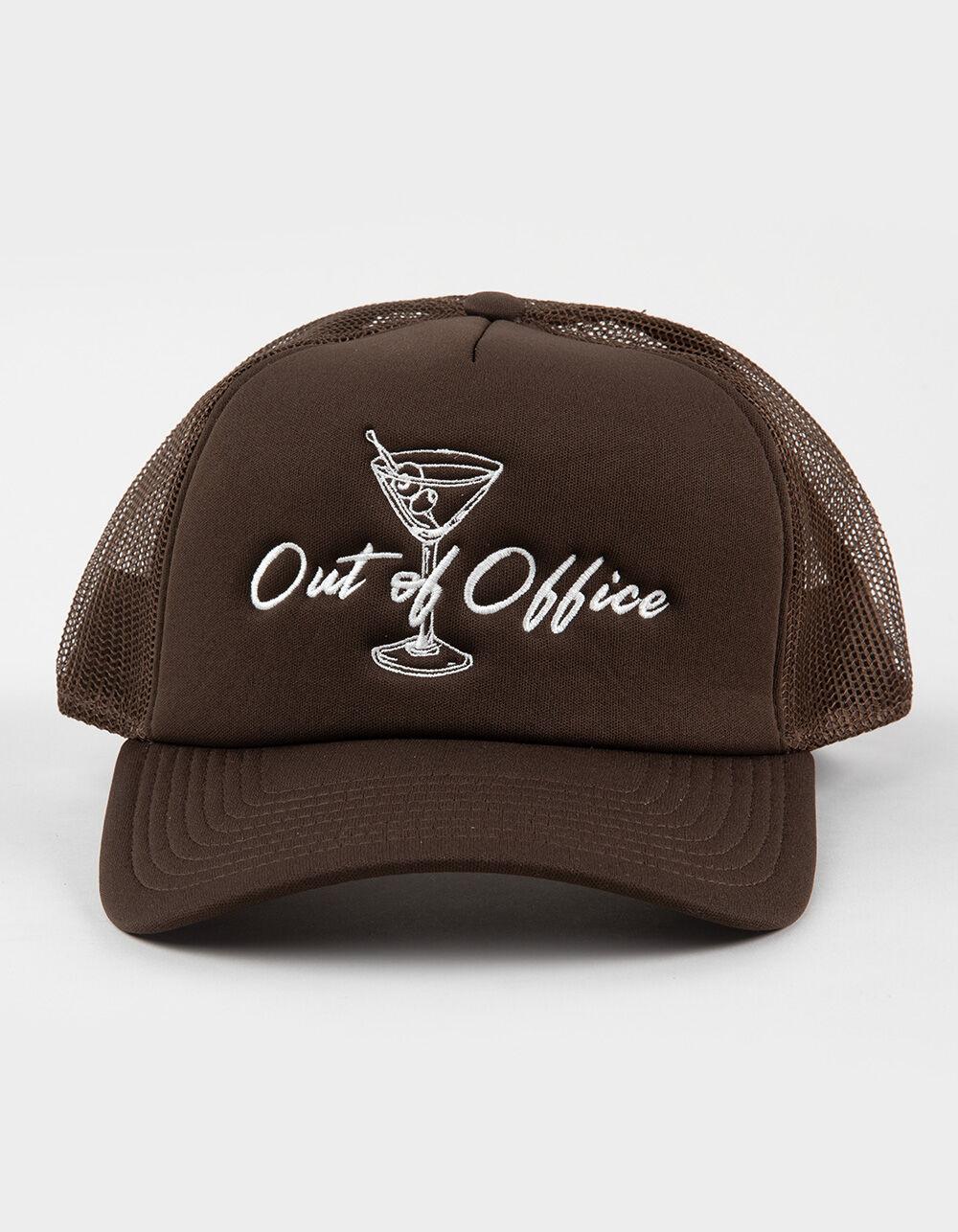 BRIXTON Out Of Office NetPlus Womens Trucker Hat - BROWN Product Image