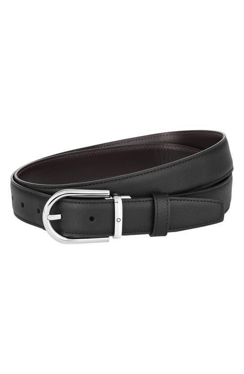 Mens Reversible Leather Buckle Belt Product Image