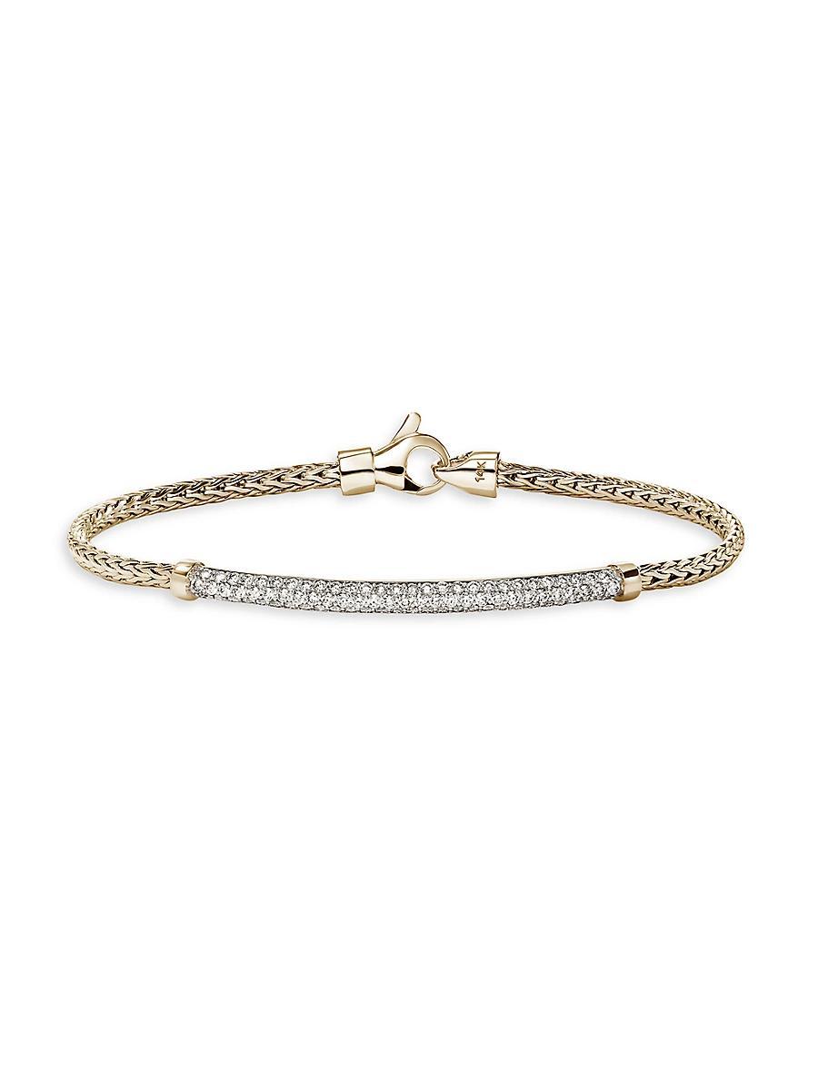 Womens JH Essentials Pav 14K Yellow Gold & 0.68 TCW Diamond Bracelet Product Image