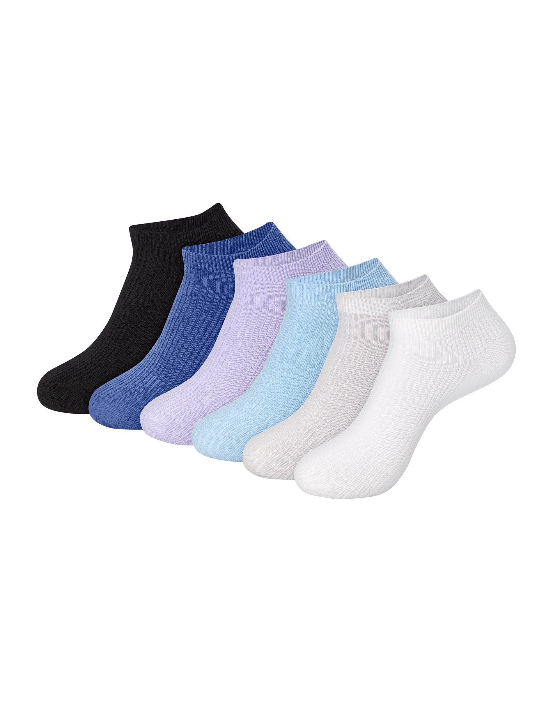 Hanes Originals Womens SuperSoft No Show Socks, 6-Pairs Green 5-9 Product Image
