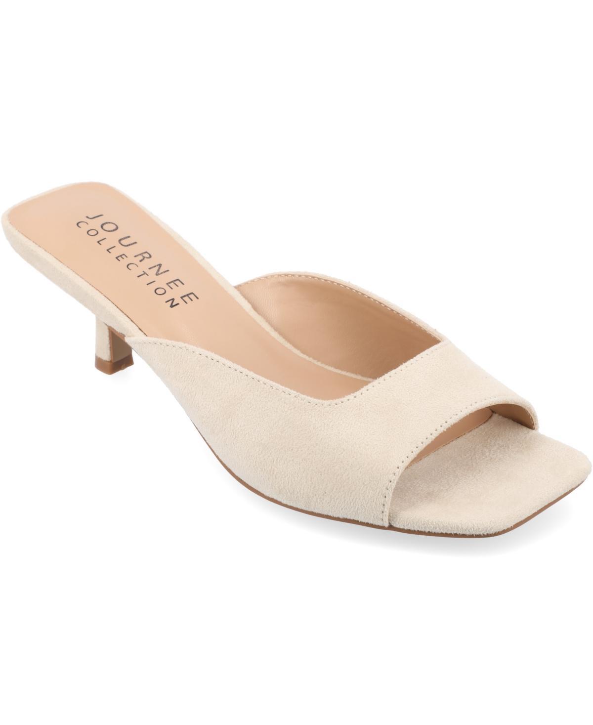 Journee Larna Womens Kitten Sandals Green Product Image