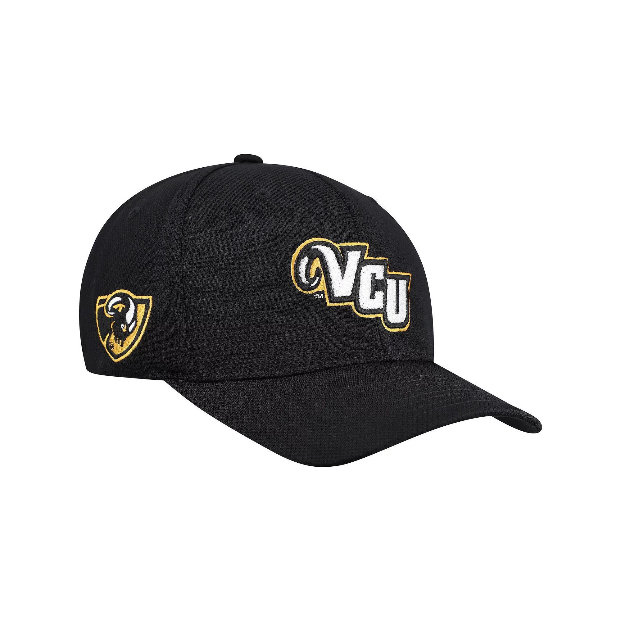 Men's Top of the World Black VCU Rams Reflex Hybrid Tech Flex Hat, Size: Medium/Large, Nc2 Black Product Image