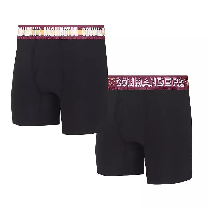 Men's Concepts Sport Las Vegas Raiders Gauge Knit Boxer Brief Two-Pack, Size: Small, Lvr Black Product Image