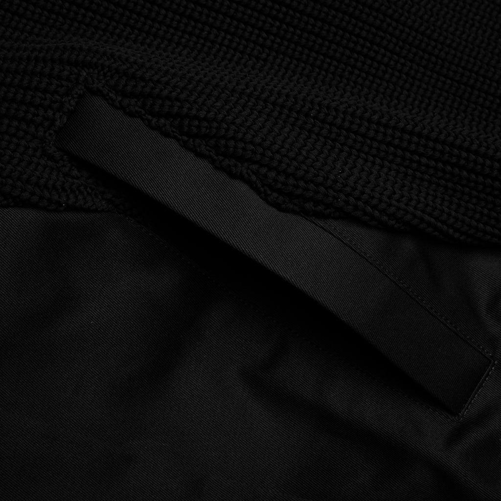 Cotton Chino Mix Pullover - Black Male Product Image