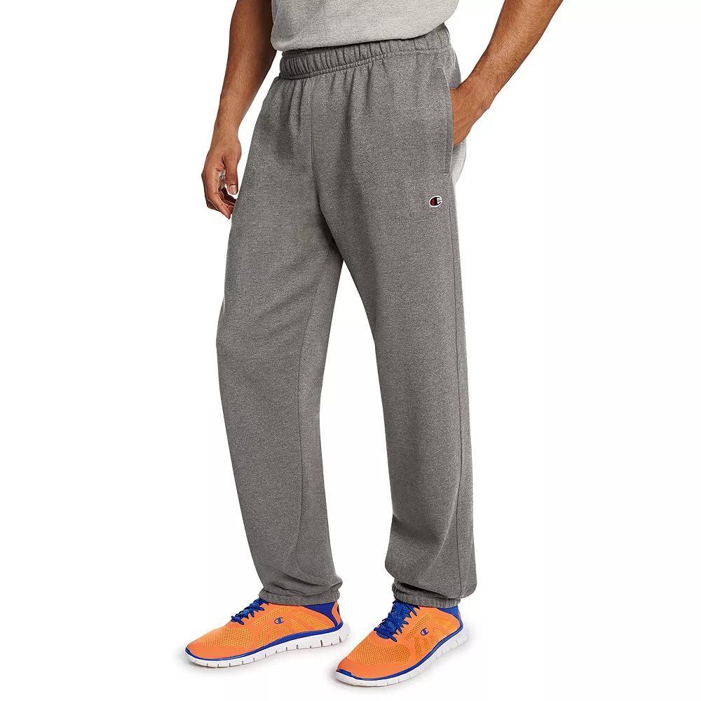 Men's Champion® Cinched Fleece Pants, Size: Medium, Oxford Gray Product Image