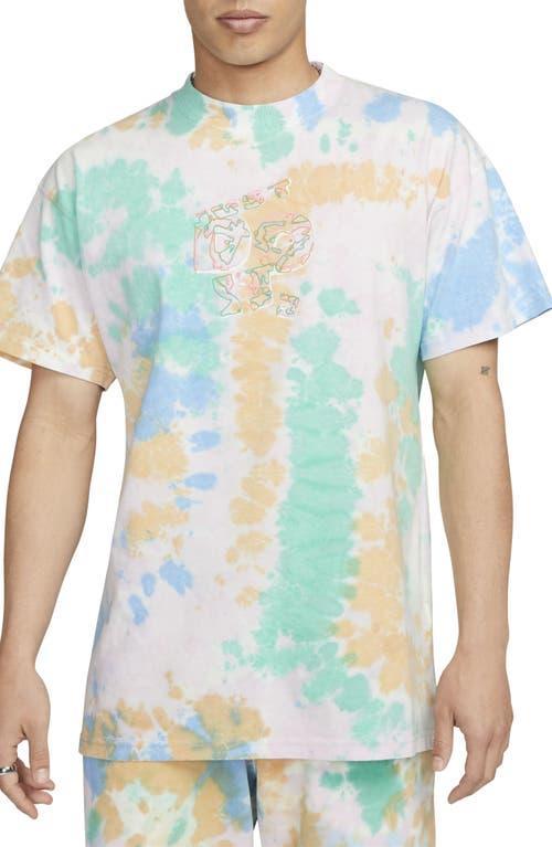 Nike Mens NSW Max 90 Bold Dye Short Sleeve T-Shirt - Photo Blue/Pink/Orange Product Image