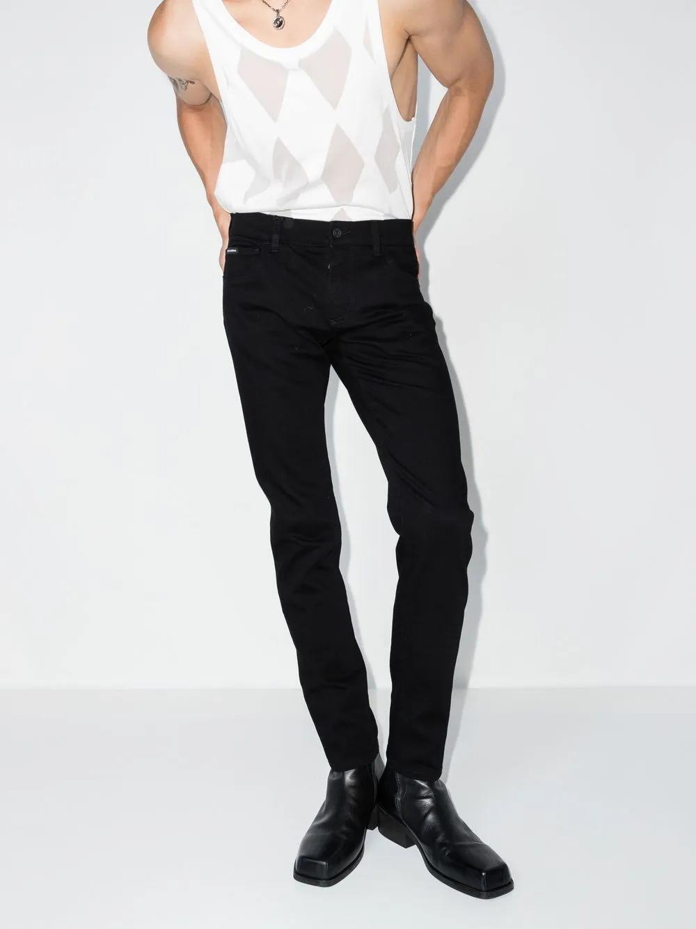 logo-patch slim-fit jeans Product Image