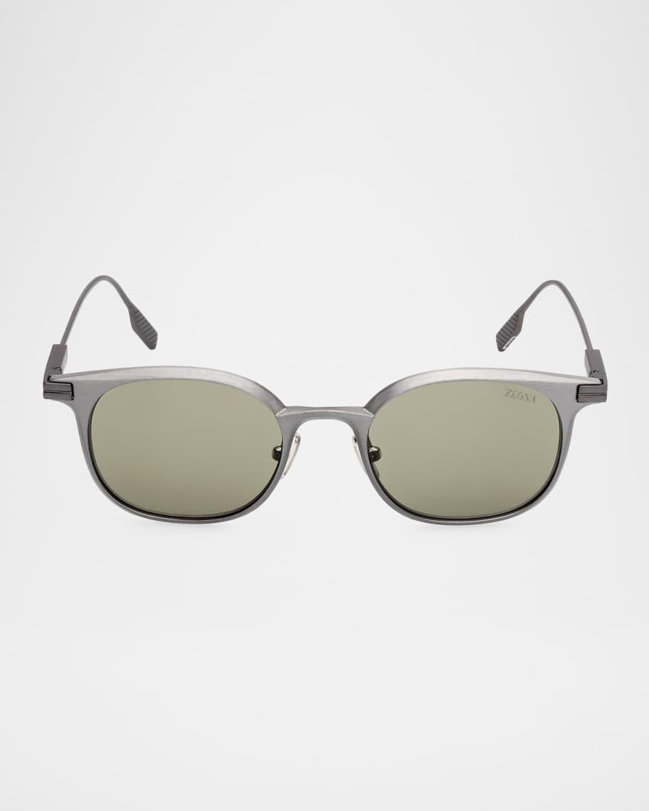 Mens Round Metal Sunglasses Product Image