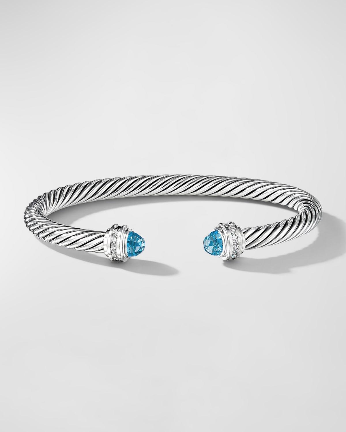 David Yurman Cable Classics Bracelet with Black Onyx & Diamonds Product Image