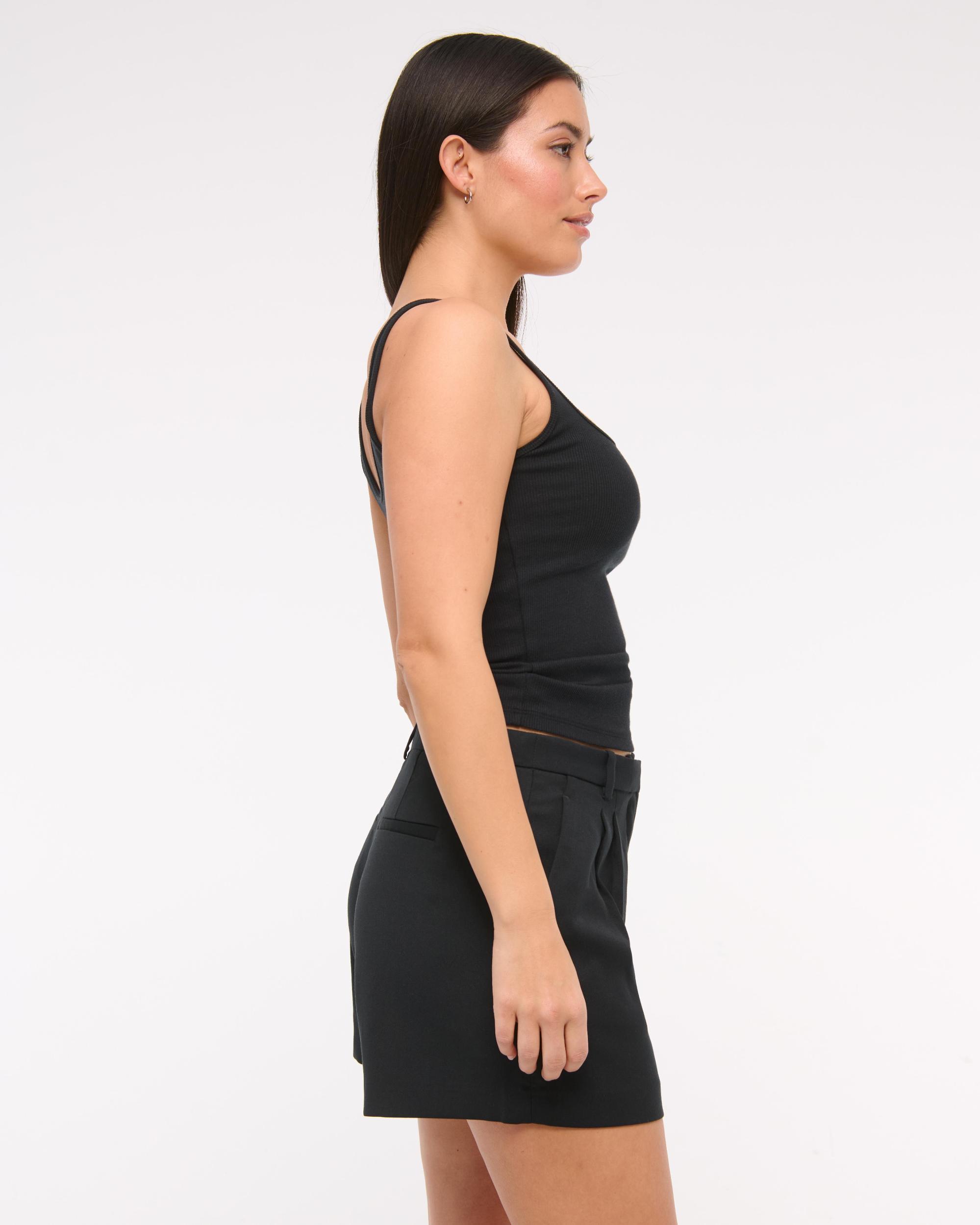 Curve Love A&F Sloane Low Rise Tailored Short Product Image