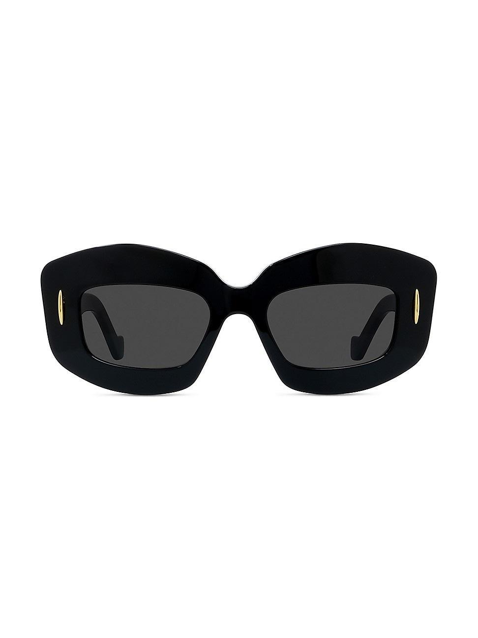 Mens Chunky Anagram 49MM Rectangular Sunglasses Product Image
