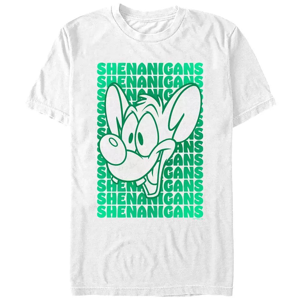 Men's Pinky And The Brain Pinky Shenanigans Graphic Tee, Size: Small, White Product Image