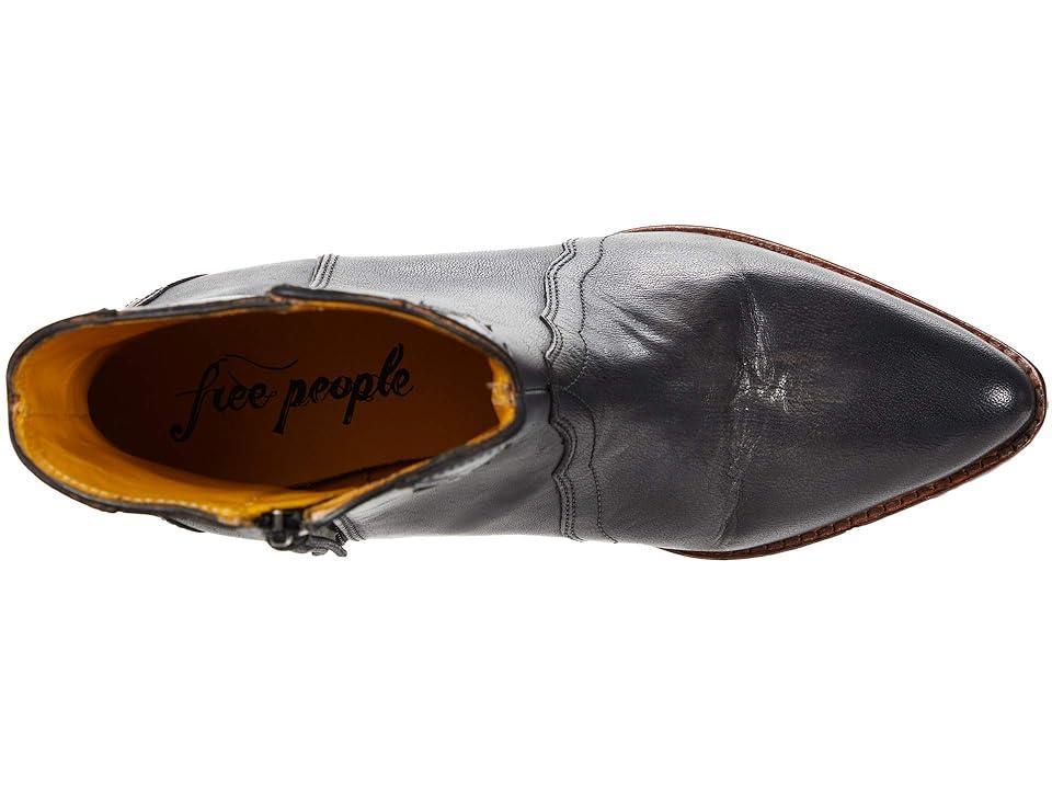 Free People New Frontier Leather Block Heel Western Booties Product Image