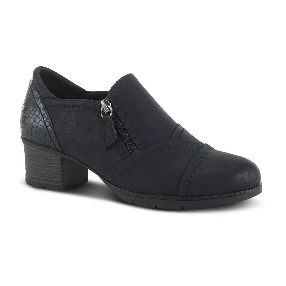 Spring Step Ellena Women's Block Heel Booties, Size: 38, Blue Product Image