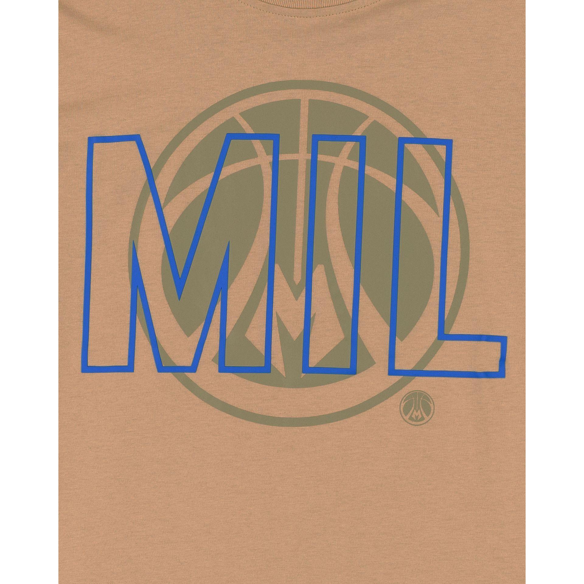 Milwaukee Bucks 2023 City Edition Tan T-Shirt Male Product Image