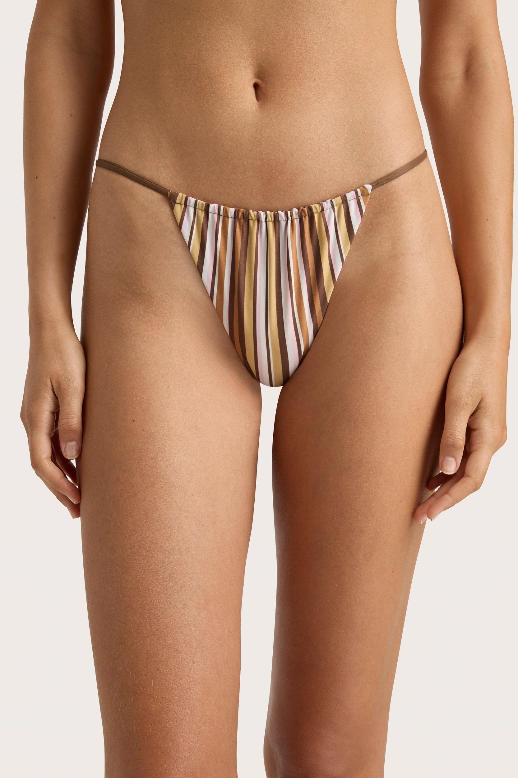 Elea Bikini Top Terracotta Stripe - Final Sale Product Image