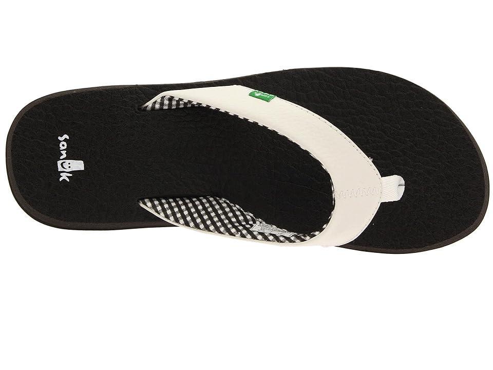 Sanuk Yoga Sandy White) Women's Shoes Product Image