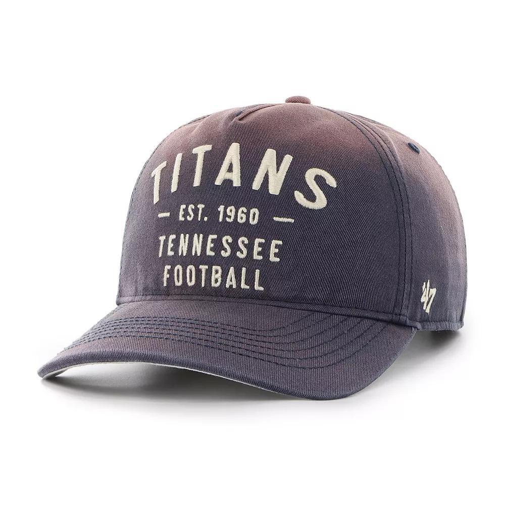 Men's '47 Navy Tennessee Titans Dusted Laramie Unstructured Hitch Adjustable Hat, Blue Product Image